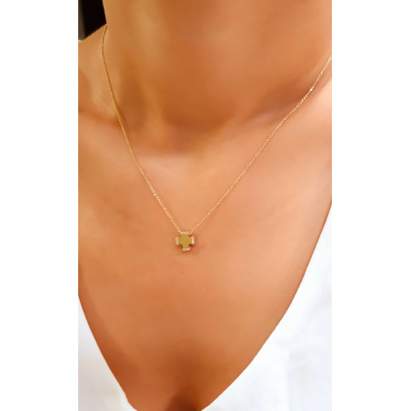 Κολιέ χρυσό 14 καρατίων σταυρουδάκι