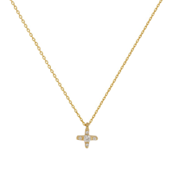 Κολιέ χρυσό 14 καρατίων σταυρουδάκι