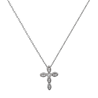 Κολιέ λευκόχρυσο 14 καρατίων σταυρουδάκι