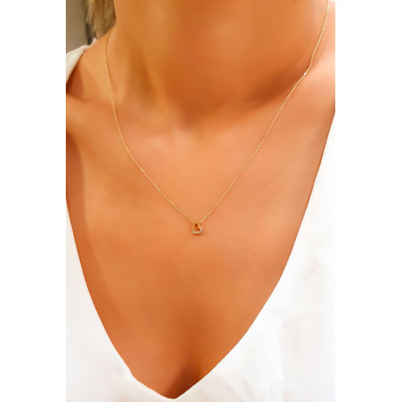 Κολιέ χρυσό 14 καρατίων καρδούλα με ζιργκον