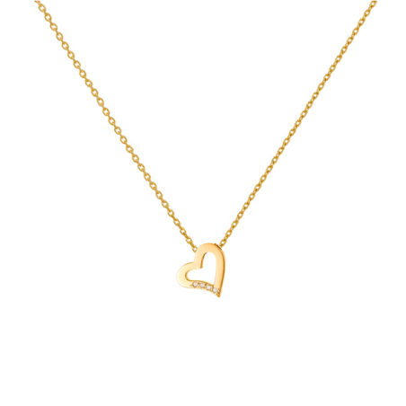 Κολιέ χρυσό 14 καρατίων καρδούλα