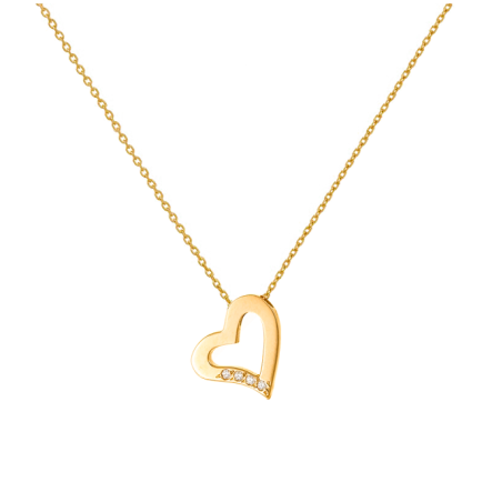 Κολιέ χρυσό 14 καρατίων καρδούλα