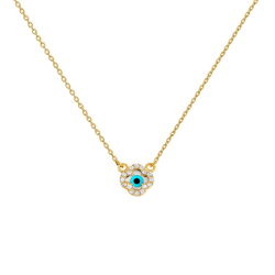 Κολιέ χρυσό 14 καρατίων ματάκι