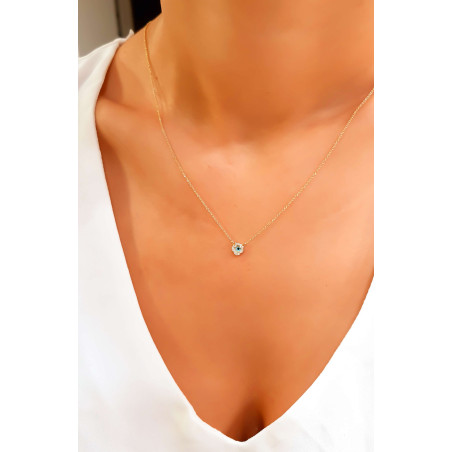 Κολιέ χρυσό 14 καρατίων ματάκι