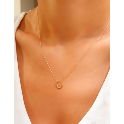 Κολιέ χρυσό 14 καρατίων πέταλο