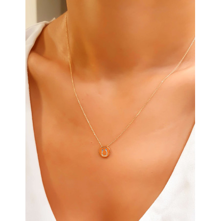 Κολιέ χρυσό 14 καρατίων πέταλο