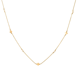 Κολιέ χρυσό 14 καρατίων με σταυρουδάκια