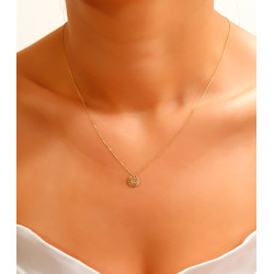 Κολιέ αστέρι χρυσό 14 καρατίων