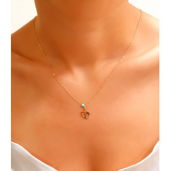 Κολιέ χρυσό 14 καρατίων πατούσες