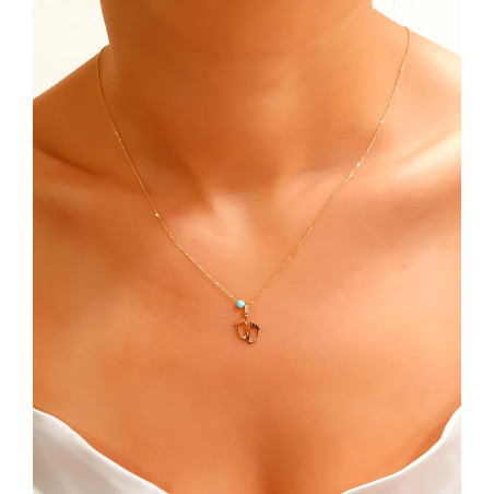 Κολιέ χρυσό 14 καρατίων πατούσες