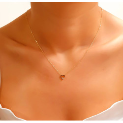 Κολιέ χρυσό 14 καρατίων καρδιά