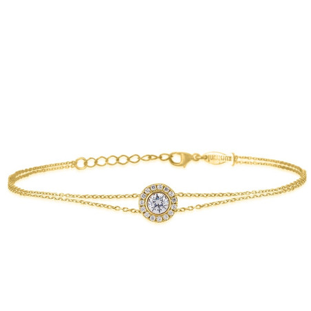 Βραχιόλι γυναικείο από Ασημι 925 ροζέτα