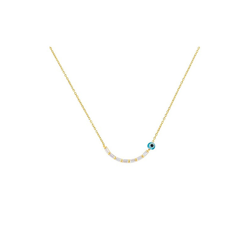 Κολιέ από χρυσό ασήμι 925 μπάρα