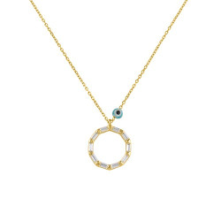 Κολιέ από χρυσό ασήμι 925 κύκλος