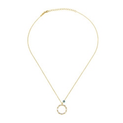 Κολιέ από χρυσό ασήμι 925 κύκλος
