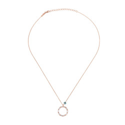 Κολιέ από ροζ χρυσό ασήμι 925