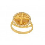Δαχτυλίδι από χρυσό 14 καρατίων κωνσταντινάτο
