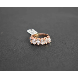 Δαχτυλίδι από ροζ χρυσό 14 καρατίων