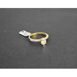 Μονόπετρο από χρυσό 14 καρατίων