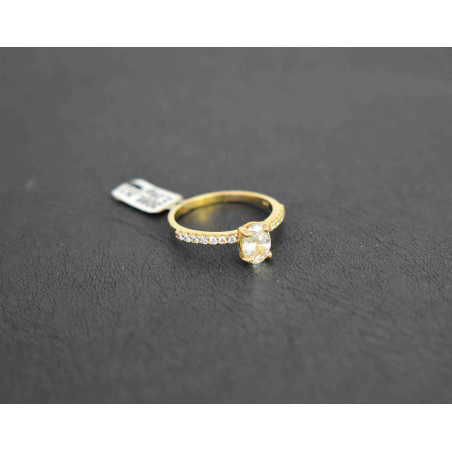 Μονόπετρο από χρυσό 14 καρατίων