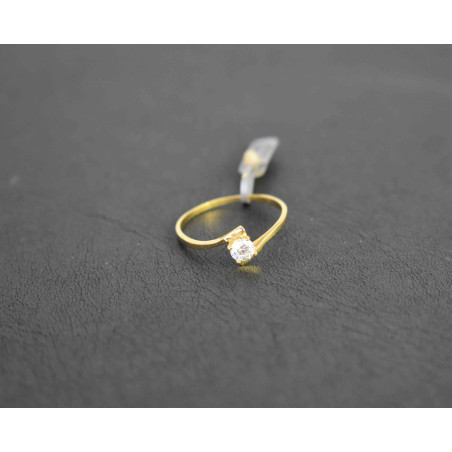 Μονόπετρο από χρυσό 14 καρατίων