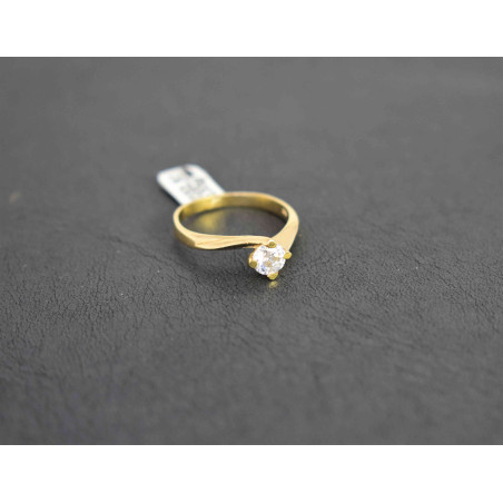 Μονόπετρο από χρυσό 14 καρατίων