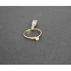 Μονόπετρο από χρυσό 14 καρατίων