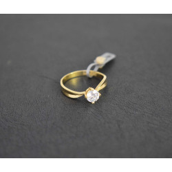 Μονόπετρο από χρυσό 14 καρατίων