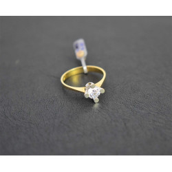 Μονόπετρο από χρυσό 14 καρατίων