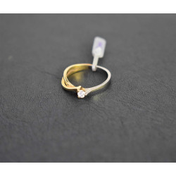 Μονόπετρο από χρυσό 14 καρατίων