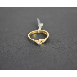 Μονόπετρο από χρυσό 14 καρατίων