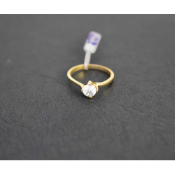 Μονόπετρο από χρυσό 14 καρατίων