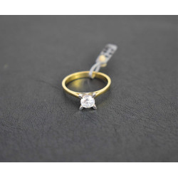 Μονόπετρο από χρυσό 14 καρατίων