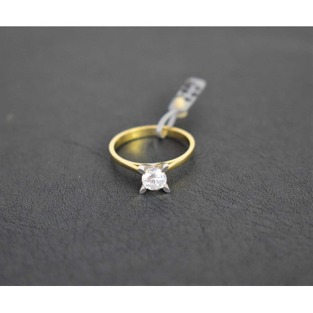 Μονόπετρο από χρυσό 14 καρατίων