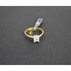 Μονόπετρο από χρυσό 14 καρατίων