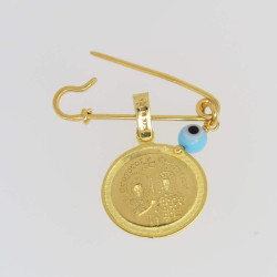 Παραμάνα φυλαχτό από χρυσό 9 Καρατίων