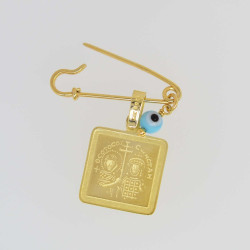 Παραμάνα φυλαχτό από χρυσό 9 Καρατίων