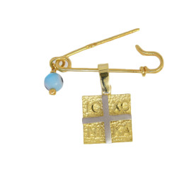 Παραμάνα φυλαχτό από χρυσό 9 Καρατίων