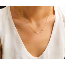 Κολιέ από χρυσό ασήμι 925 μπάρα