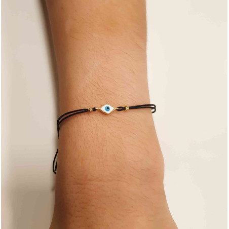 Βραχιόλι γυναικείο από ασήμι 925 ματάκι