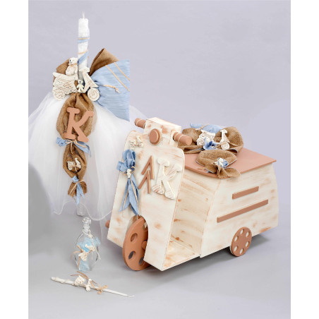 ΠΑΚΕΤΟ ΒΑΠΤΙΣΗΣ ΓΙΑ ΑΓΟΡΑΚΙ ΜΗΧΑΝΑΝΙ ΜΕ ΡΟΥΧΟ Carousel ΠΚ-128