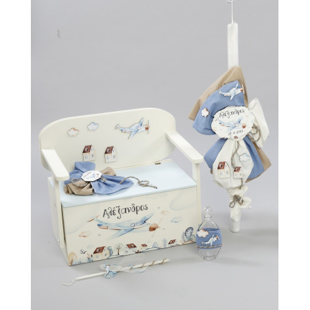 ΠΑΚΕΤΟ ΒΑΠΤΙΣΗΣ ΓΙΑ ΑΓΟΡΑΚΙ ΑΕΡΟΠΛΑΝΟ ΜΕ ΡΟΥΧΟ Carrousel ΠΚ-252