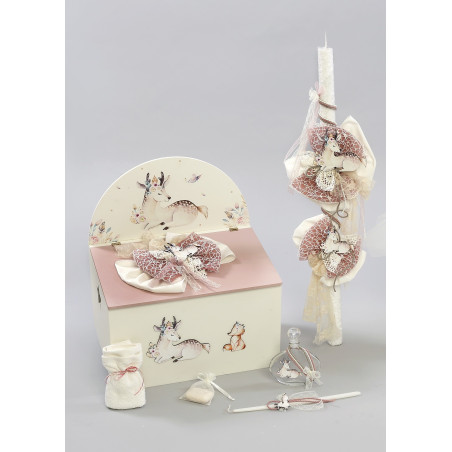 ΠΑΚΕΤΟ ΒΑΠΤΙΣΗΣ ΓΙΑ ΚΟΡΙΤΣΑΚΙ ΕΛΑΦΑΚΙ ΜΕ ΡΟΥΧΟ Carousel ΠΚ-114