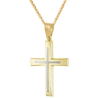 Χρυσός Ανδρικός Σταυρός Με Αλυσίδα 14 Καρατίων