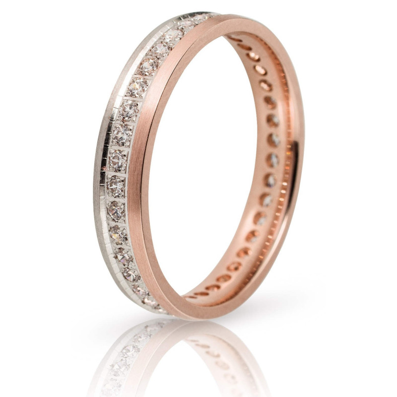 Διχρωμες Βερες Γαμου 9 Καρατίων