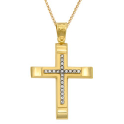 Χρυσός γυναικείος σταυρός 14 Καρατίων