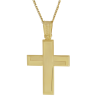 Χρυσός Ανδρικός σταυρός με αλυσίδα 14 Καρατίων