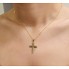 Χρυσός ανδρικός σταυρός με αλυσίδα 14 Καρατίων