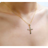 Χρυσός αντρικός σταυρός 14 Καρατίων