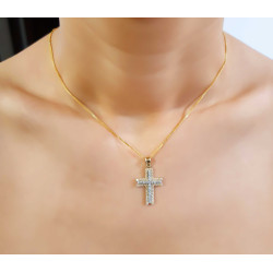 Χρυσός γυναικείος σταυρός 14 Καρατίων
